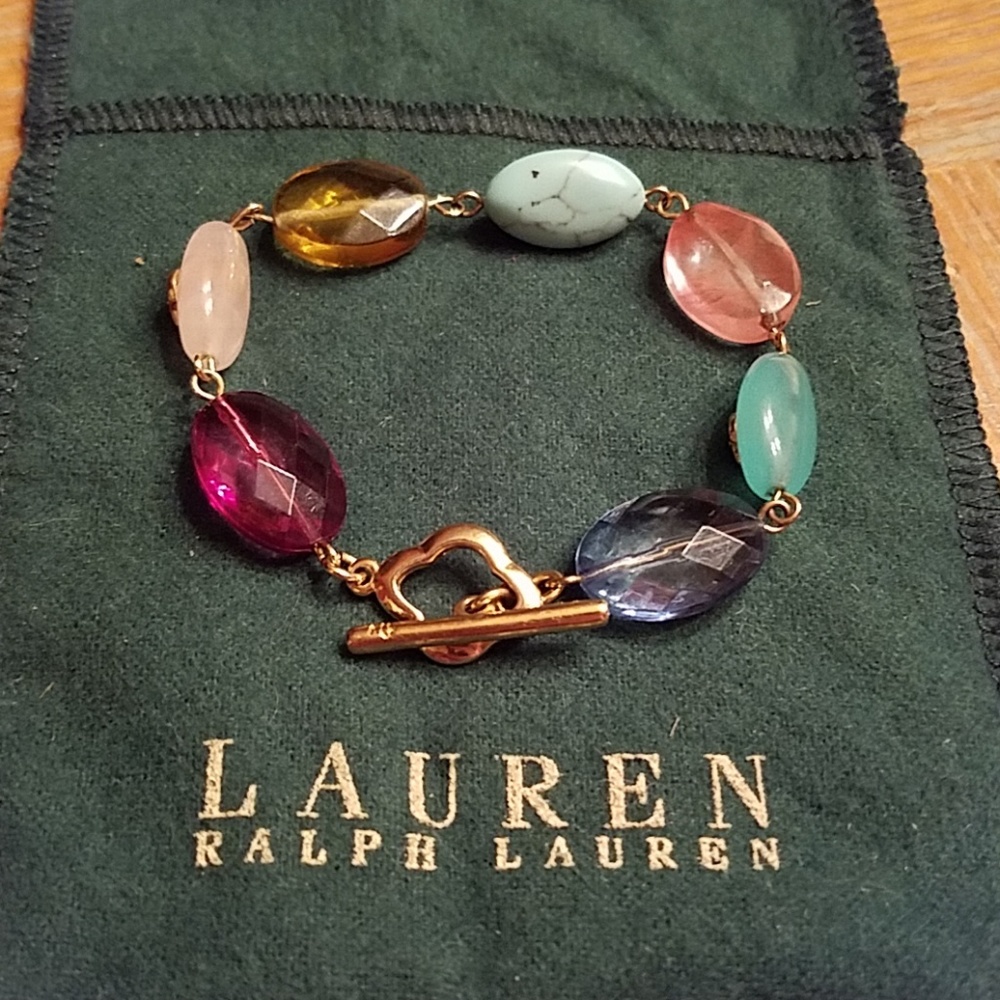 Ralph Lauren Muticolor Beaded Bracelet with Toggle